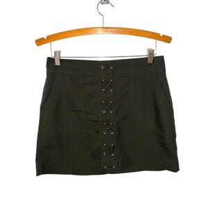 Express Olive Green Mini Skirt D19